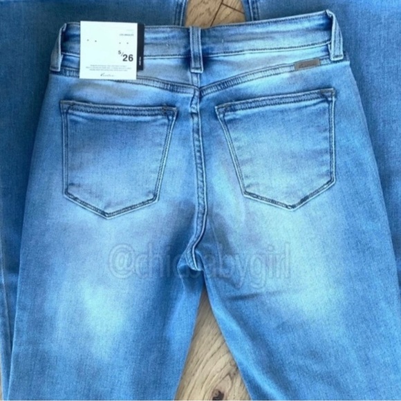 KanCan Mid Rise Button Fly Bootcut Flare Light Wash Jeans Women’s Sizes NWT - Picture 13 of 14